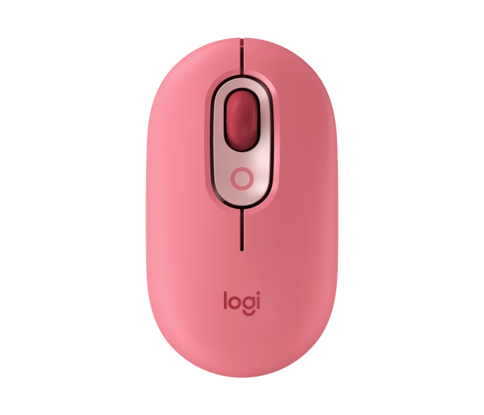 Mouse Bluetooth Logitech POP Botón de Emojis comp. Logi Bolt Heartbreaker Rosa/Rojo